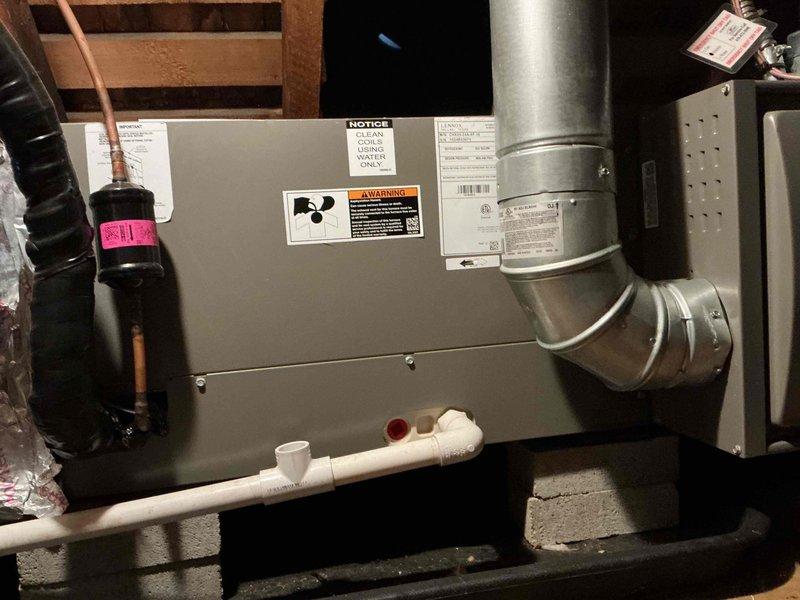 Completed scheduled furnace maintenance on two residential HVAC units located upstairs and downstairs. Performed comprehensive inspection of both systems including blower motor assemblies, electrical connections, wiring harnesses, and condensate drain lines. Verified proper operation of all components, checked gas connections and venting, and confirmed both units are functioning within manufacturer specifications.