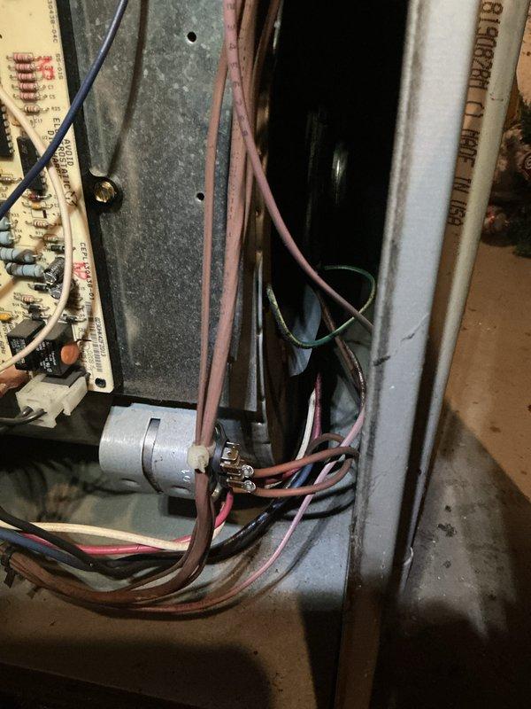 Completed scheduled preventive maintenance on residential cooling system as part of MVP prepaid maintenance program. Performed comprehensive inspection of air handler components including control board, capacitor, motor assembly, and electrical connections. All wiring connections were verified secure, capacitor tested within normal operating parameters, and blower motor operation confirmed. Inspected condensate drain system with PVC piping and verified proper drainage through ball valve assembly. System operating efficiently with no deficiencies noted.