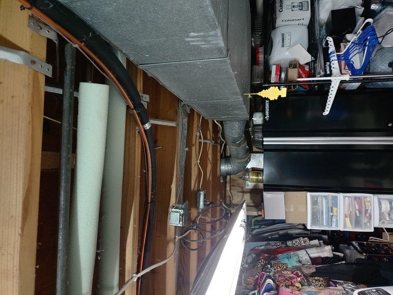 Completed MVP cooling maintenance on 15-year-old residential air conditioning system. Performed comprehensive system inspection of outdoor condensing unit and indoor air handler components. Utilized manifold gauge set to check refrigerant pressures and verify proper system operation. Inspected ductwork, electrical connections, and mounting hardware throughout the system. All components found to be functioning within normal parameters. System operational and ready for continued service.