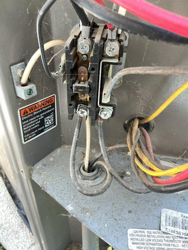 Completed comprehensive cooling maintenance on 13-year-old air conditioning system. Performed thorough inspection of electrical components including contactor, relay assembly, and pressure controls, verifying all connections and terminal integrity. Cleaned accumulated dust and debris from electrical panel and component housing. Inspected condensate drain system and documented significant buildup and discoloration within PVC drain line, indicating biological growth and sediment accumulation that could lead to potential drainage issues if left unaddressed.