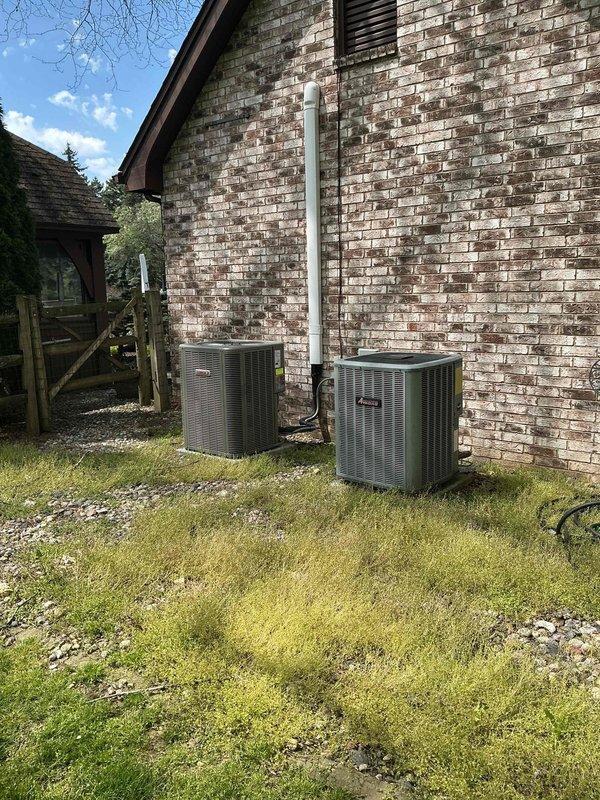 Completed recurring cooling maintenance event on four residential HVAC condenser units. Performed comprehensive inspection and preventive maintenance procedures on all outdoor units, which included checking refrigerant lines, electrical connections, and condensate drainage systems. All units were found to be operating within normal parameters and properly positioned for optimal airflow and performance.