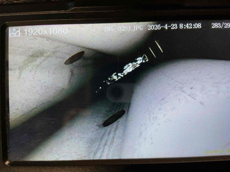 Completed comprehensive A/C tune-up service during scheduled follow-up appointment. Performed system inspection utilizing borescope camera to examine ductwork and insulated refrigerant lines, documenting interior conditions of flexible duct connections and insulation integrity throughout the HVAC system.