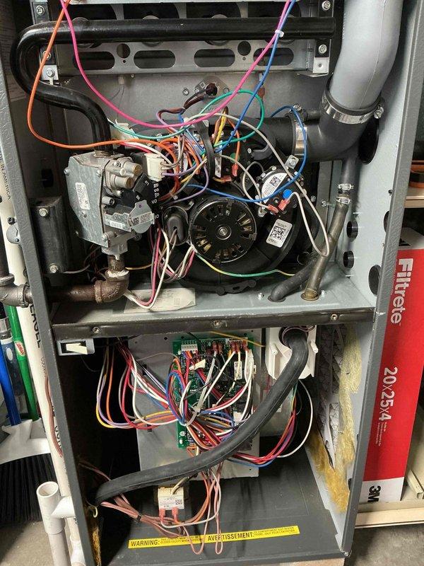 Completed comprehensive preventative maintenance on both air conditioning and furnace systems. Performed full system inspection of HVAC unit including blower motor assembly, electrical connections, control board, and all safety components. Inspected condensate drain lines, refrigerant lines, and ductwork connections. Verified proper operation of all mechanical and electrical components, checked air filter, and ensured system is operating within manufacturer specifications for optimal performance and efficiency.