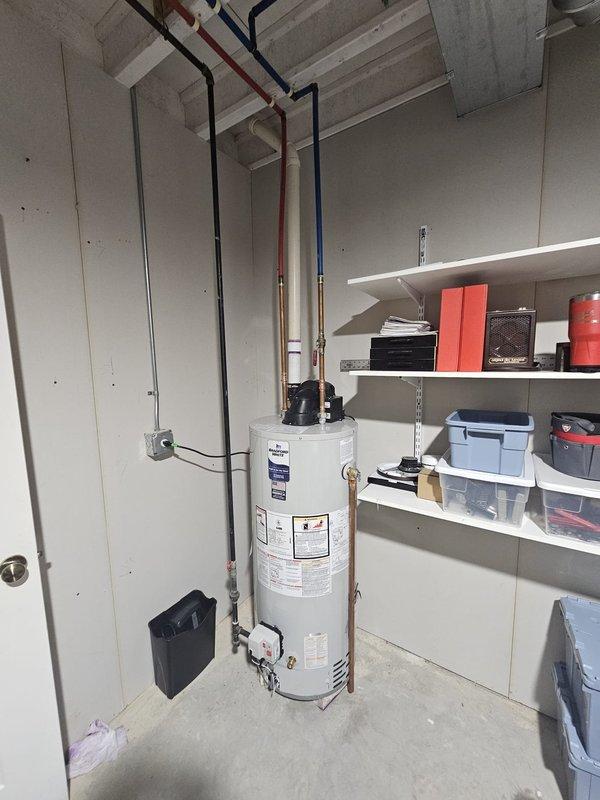 Completed full HVAC system installation including upflow 96% efficiency furnace with upflow cased evaporator coil, certified under AHRI #216049124. Replaced approximately 30 feet of venting below ceiling to accommodate high-efficiency condensing furnace requirements, and installed new 3/4-inch refrigerant line set running 50 feet through finished ceiling space to connect outdoor condensing unit. System commissioned, tested for proper operation, and verified all safety controls functioning within manufacturer specifications.