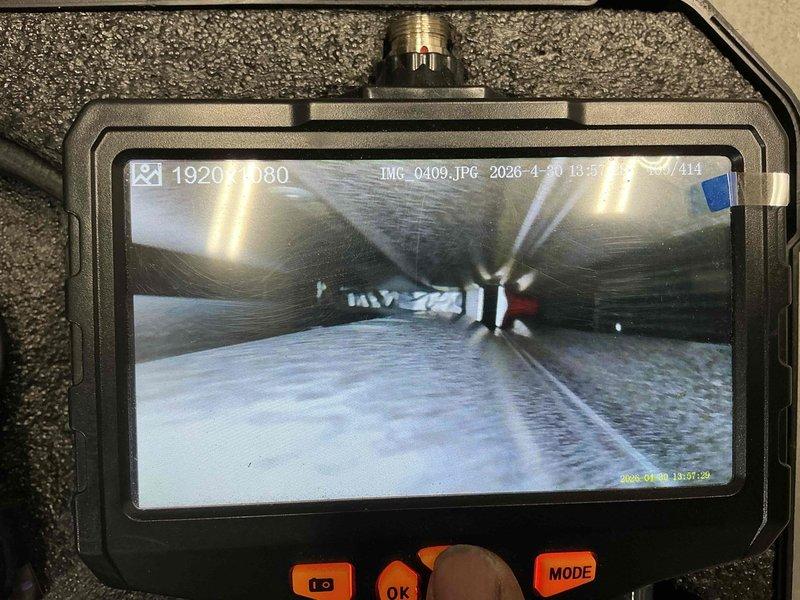 Performed routine air conditioner maintenance and conducted internal ductwork inspection using borescope camera equipment. Verified duct integrity, checked for blockages and proper seam connections, and documented system condition with visual inspection footage.