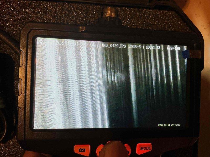 Completed comprehensive AC tune-up including thorough inspection of evaporator coil, heat exchanger, and refrigerant lines. Utilized borescope camera to perform detailed internal inspection of system components, documenting condition of heat exchange surfaces and verifying proper assembly. All components found to be operating within normal parameters with no immediate service needs identified.