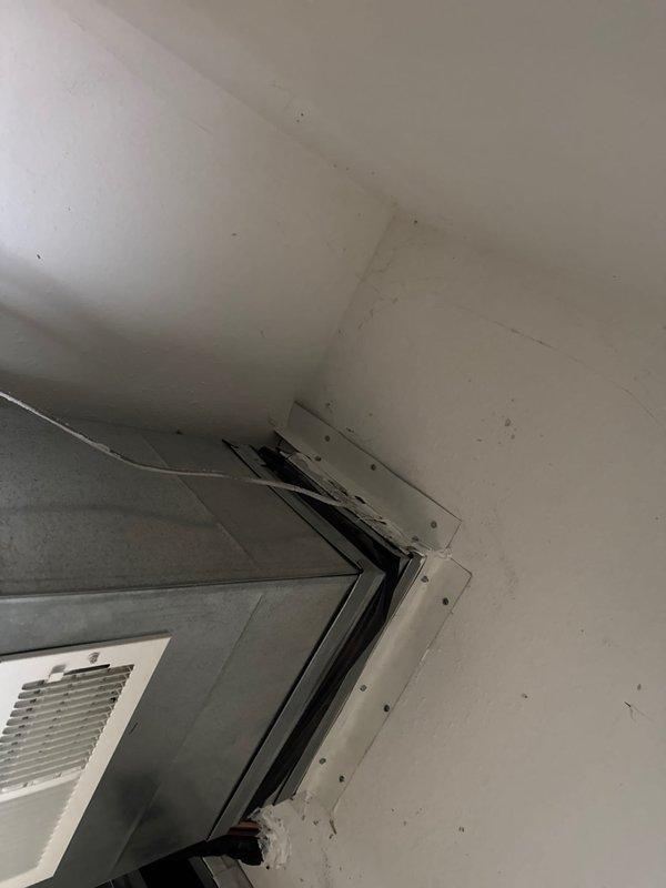 Replaced existing outdoor heat pump unit with warehouse unit, utilizing refrigerant pull-back method to avoid recovery. Installed sealing around furnace and line set penetration per city inspector requirements. Tested system operation and verified proper function of all equipment components.