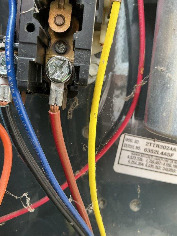 Completed scheduled maintenance on residential HVAC system including air conditioning and furnace units. Performed comprehensive inspection of electrical components, capacitor, contactor assembly, and wiring connections. Cleaned accumulated debris, cobwebs, and dust from control panel and interior components. Verified proper operation of all electrical connections and terminal blocks. System operational upon completion with all components functioning within normal parameters.
