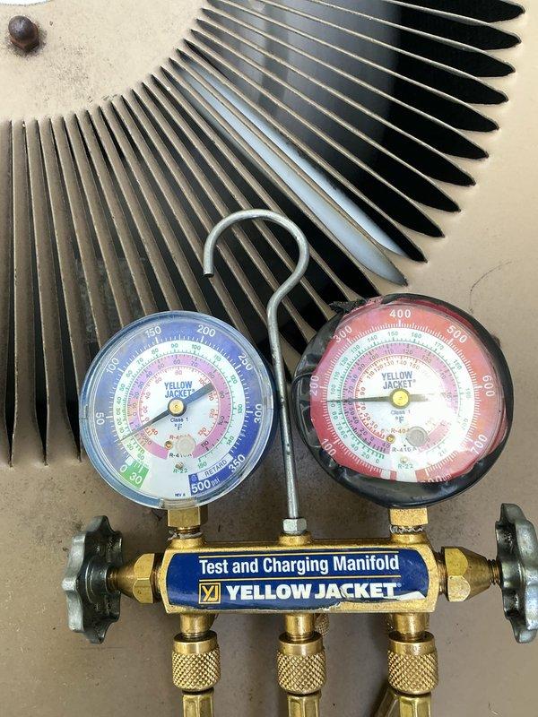 Responded to service call for central air conditioning system experiencing icing on outdoor unit and lack of cooling despite new air filter. Upon arrival, performed diagnostic testing using manifold gauge set to assess refrigerant pressures and system performance. Inspected indoor air handler unit and ductwork for airflow restrictions and proper operation. Evaluated system components including evaporator coil, condenser unit, and refrigerant levels to determine root cause of icing condition. Provided customer with assessment of system condition and discussed repair versus replacement options based on unit age and extent of required repairs.