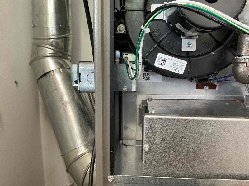 Completed seasonal air conditioning tune-up and maintenance inspection on 7-8 year old residential cooling system. Performed comprehensive evaluation of outdoor condenser unit and indoor air handler components, verified proper operation of blower motor assembly, inspected electrical connections and refrigerant lines, and documented system condition through photographic records.