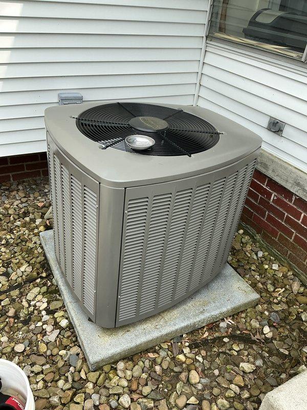 Completed comprehensive cooling maintenance on residential air conditioning system. Performed standard preventive maintenance procedures including inspection of condenser unit, electrical disconnect, and all accessible components. Unit exterior and fan assembly inspected and found in serviceable condition. System operational upon completion of scheduled maintenance service.