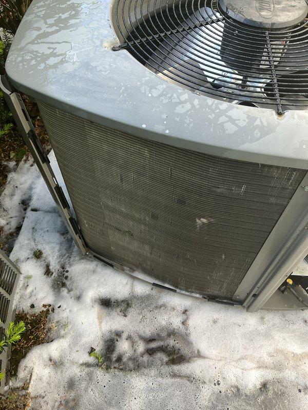 Completed MVP cooling maintenance visit on residential HVAC system. Inspected outdoor condenser unit and indoor furnace components, verified proper operation of cooling system, and documented equipment condition with photos. Made initial customer contact to establish service relationship for ongoing maintenance program.