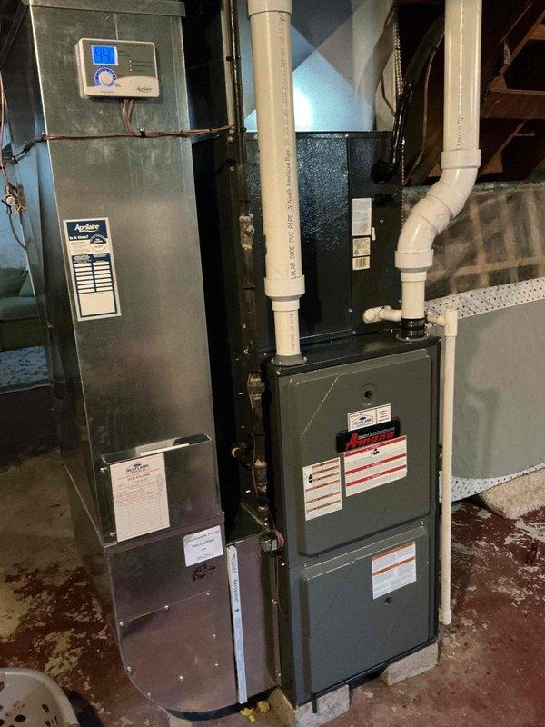 Completed comprehensive air conditioning tune-up on 5-7 year old residential cooling system. Performed full preventive maintenance including inspection of outdoor condenser unit, indoor air handler, refrigerant levels, electrical connections, and airflow components. All equipment found operating within manufacturer specifications with no deficiencies noted at time of service.