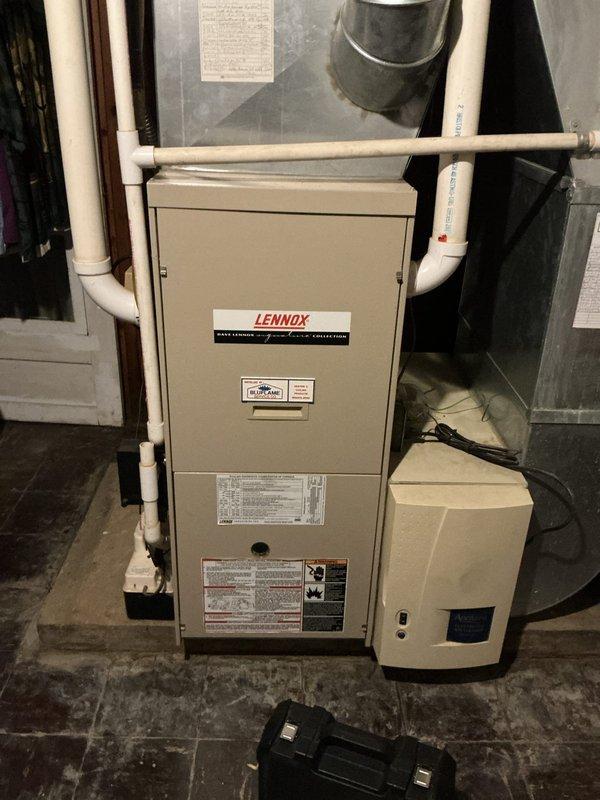 Completed scheduled annual cooling maintenance on 21-year-old Lennox HVAC system. Performed standard preventive maintenance procedures and replaced failed 2-pole contactor as requested. System tested and verified operational upon completion.