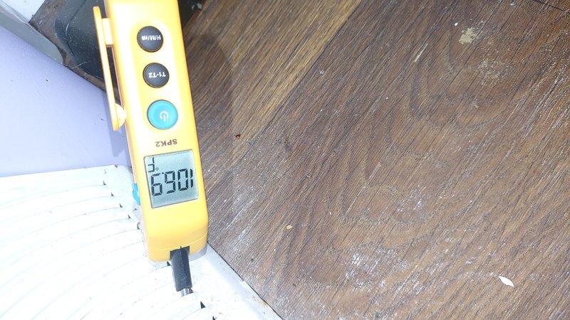 Responded to service call for furnace with pilot light failure and intermittent shutdowns. Performed diagnostic testing and measured supply air temperature at 650°F, confirming proper combustion when unit was operational. Inspected air filtration system and documented current filter condition showing dust accumulation that could contribute to airflow restrictions and safety shutoff issues.