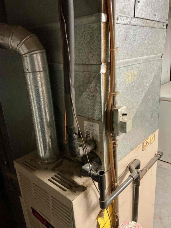 Completed comprehensive AC tune-up on 25-year-old outdoor cooling system. Performed standard maintenance protocol including inspection of condenser unit, refrigerant lines, electrical disconnect, and indoor air handler components. All systems evaluated and unit operational upon completion.
