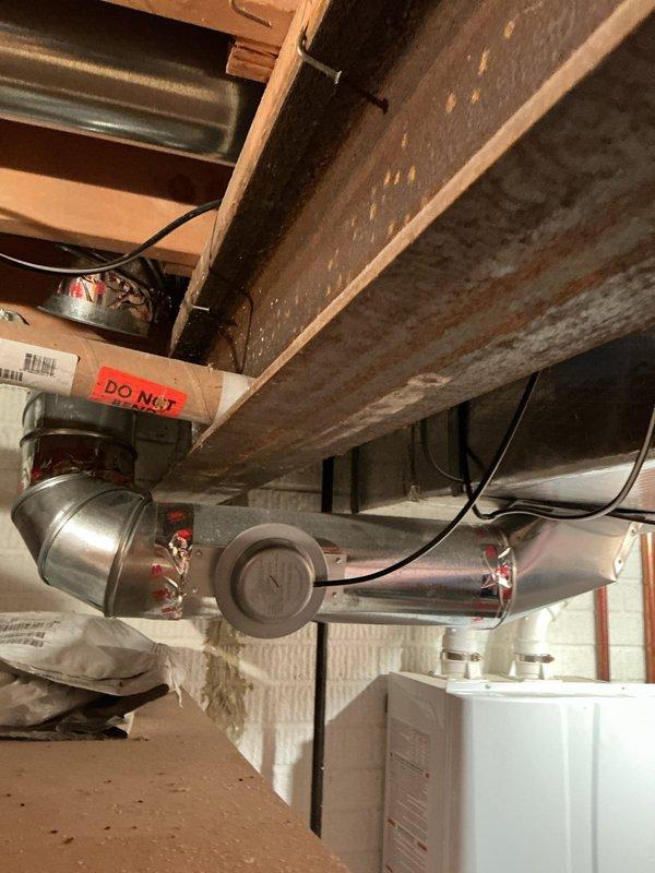 Responded to service call for a 9-year-old Trane three-zone HVAC system with zoning control issues. Customer reported basement furnace operation causing unintended heating throughout entire home, indicating zone damper malfunction or control system failure. Inspected basement mechanical area, documented ductwork configuration and zone control components, and advised customer on proper system operation to avoid simultaneous heating and cooling. Discussed potential solution of installing separate dedicated unit for basement zone to resolve heating distribution concerns and improve overall system efficiency.