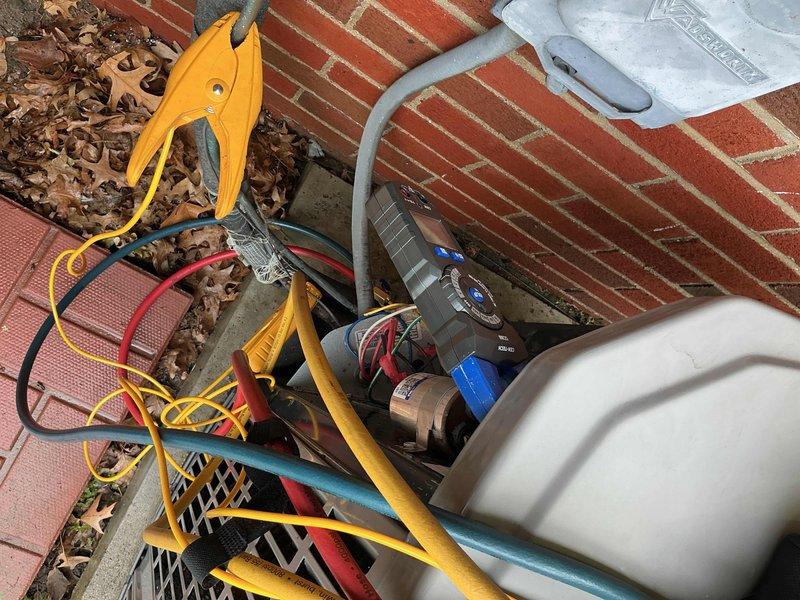 Completed standard air conditioning tune-up on 3-year-old residential unit. Performed comprehensive system inspection including refrigerant levels, electrical connections, condenser coil cleaning, and verified proper airflow through all ventilation components. Unit operating within normal parameters with no issues identified.