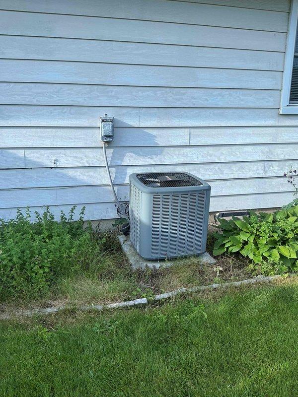 Completed comprehensive AC tune-up on an 8-year-old Goodman ASX130H1GF outdoor condensing unit. Performed standard maintenance procedures including inspection of electrical components, refrigerant levels, and mechanical operation to ensure optimal cooling performance for the upcoming season.