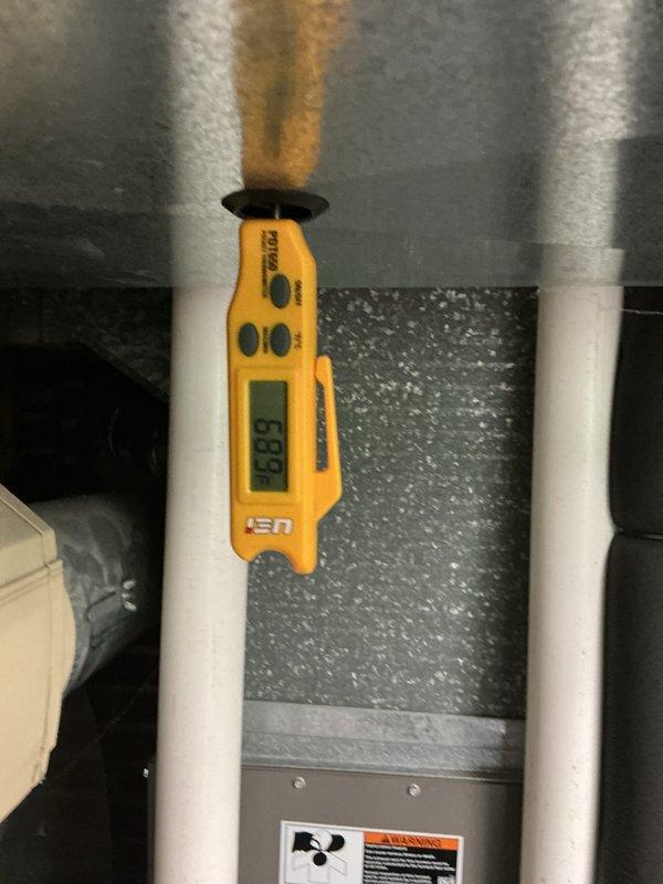 Completed comprehensive furnace tune-up on 2-year-old heating system. Performed full system inspection including gas valve operation, electrical connections, and control board functionality. Verified proper temperature differentials across heat exchanger, checked all safety controls, and confirmed system is operating within manufacturer specifications.