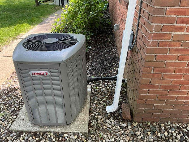 Completed comprehensive cooling maintenance on 18-year-old Lennox air conditioning system. Performed standard inspection of condenser unit, checked electrical connections and capacitors, verified refrigerant pressures using digital manifold gauges, and confirmed proper system operation. Unit is functioning within normal parameters and ready for the cooling season.