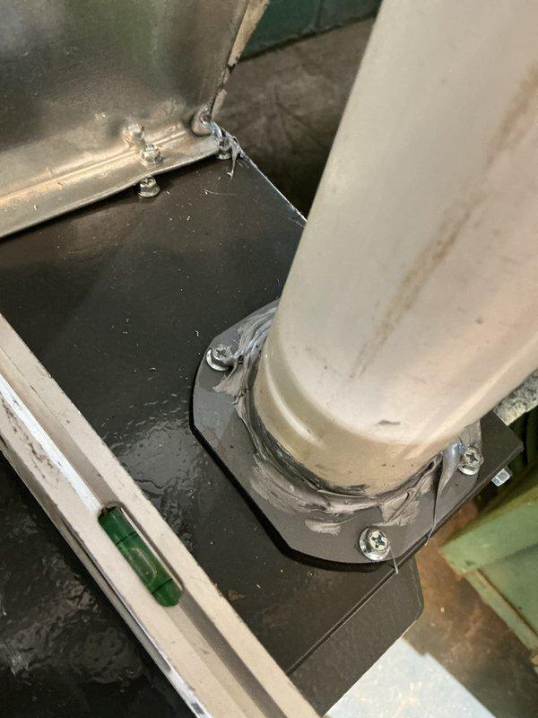 Completed installation of Amana replacement furnace in residential basement utility space. System includes proper PVC venting configuration for intake and exhaust, with all ductwork connections secured and operational. Unit tested and verified for safe operation with all warning labels visible and accessible per manufacturer specifications.