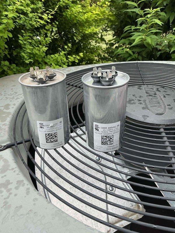 Performed annual maintenance on 13-year-old residential air conditioning system. Completed standard tune-up procedures including inspection of outdoor condenser unit, verification of electrical components, and assessment of dual run capacitors. Unit found in normal operating condition with age-appropriate wear, all components functioning within specifications.