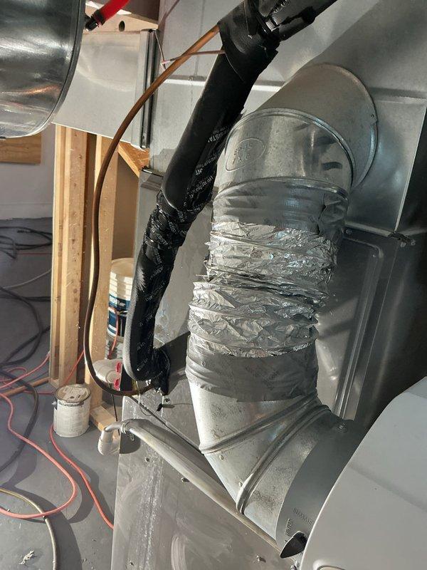 Replaced indoor evaporator coil and outdoor thermostatic expansion valve (TXV) on residential HVAC system. Added three pounds of R-410A refrigerant to bring system to proper charge after component replacement and verified proper operation of all equipment.