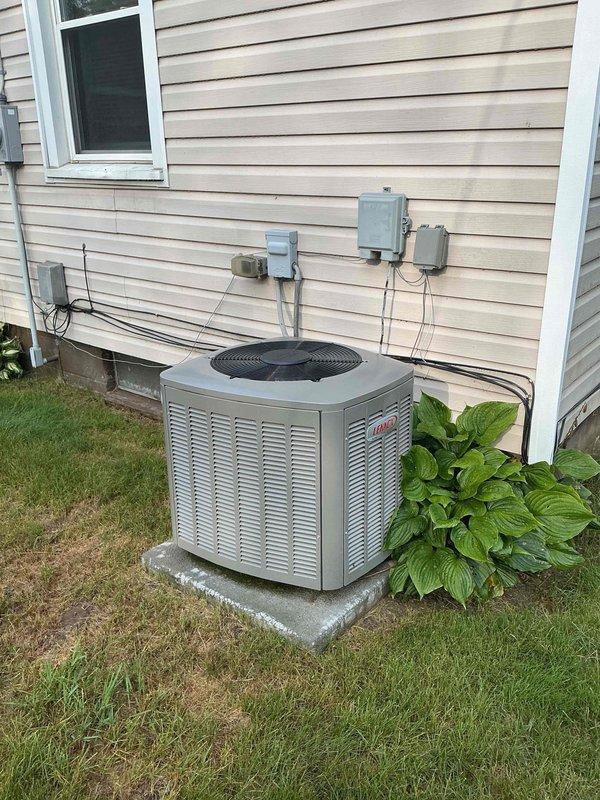 # HVAC Service Completed

Performed comprehensive annual maintenance tune-up on a 2-year-old residential air conditioning system. Inspection included electrical components, capacitor functionality, and overall system operation. All wiring connections were verified secure, refrigerant levels checked, and unit found to be operating within normal parameters. System is in good working condition with no repairs required at this time.