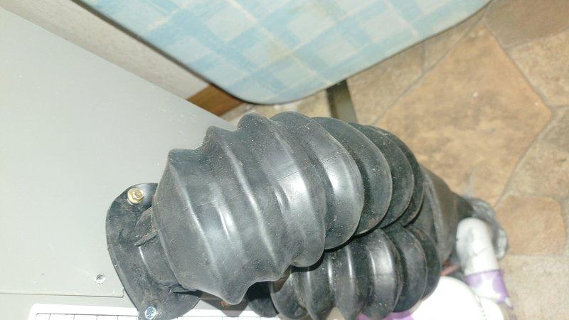 Responded to callback for water leak on new HVAC installation. Upon inspection, confirmed active water leak requiring repair. Technician identified necessary parts and completed approximately 5-hour repair, replacing damaged boot assembly and associated PVC drainage components to resolve leak issue and restore proper system operation.
