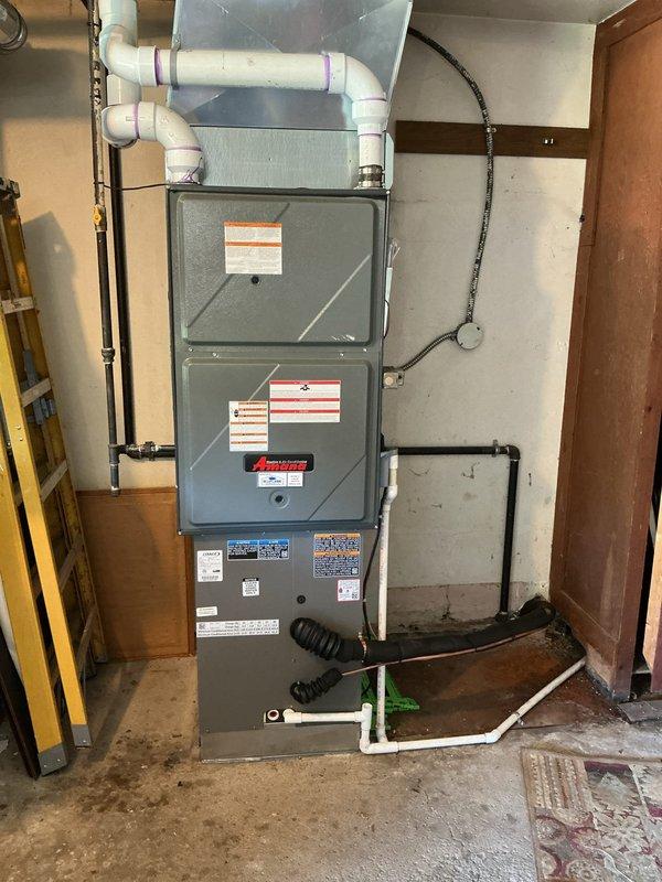 Completed full HVAC system replacement including recovery and proper disposal of existing refrigerant per EPA regulations, removal of old equipment, and installation of new evaporator coil and condenser unit. Replaced all refrigerant line sets, equipment pad, electrical disconnect, low-voltage wiring, and thermostat while retrofitting connections to existing ductwork. Performed system startup and verified proper operation in both heating and cooling modes, confirming all installations meet manufacturer specifications and local code requirements.