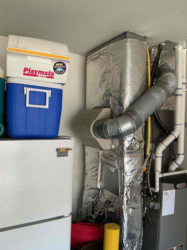 Completed scheduled cooling and heating maintenance on a 4-year-old HVAC system. Performed comprehensive inspection of the Lennox furnace and air handler unit, verified proper operation of all components, checked ductwork connections and insulation integrity, inspected PVC condensate drain lines and mounting brackets, and confirmed system is operating within manufacturer specifications for the upcoming season.