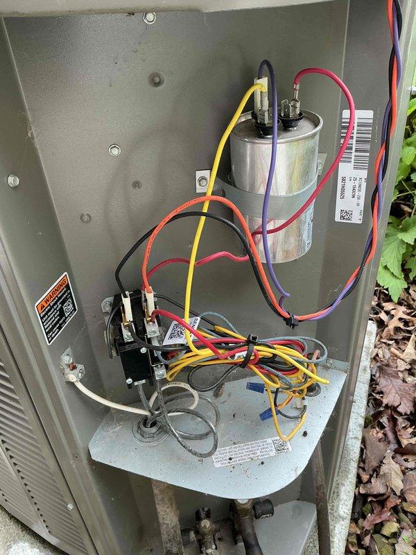 Performed annual air conditioning tune-up on 4-year-old unit. Replaced Spaceguard Media Filter 213 and completed full system inspection of electrical components, capacitor, and contactor. Customer expressed interest in membership coverage for both AC and furnace systems.