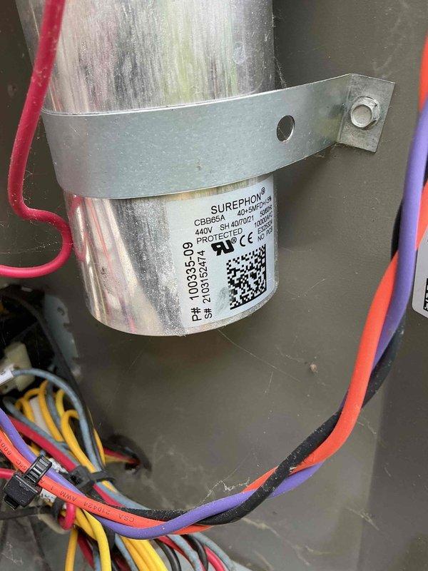 Performed annual air conditioning tune-up on 4-year-old unit. Replaced Spaceguard Media Filter 213 and completed full system inspection of electrical components, capacitor, and contactor. Customer expressed interest in membership coverage for both AC and furnace systems.