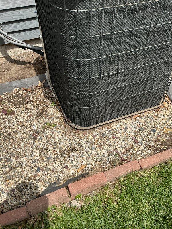 Completed routine maintenance on 18-year-old residential air conditioning system. Performed standard tune-up procedures including inspection of outdoor condenser unit, verification of electrical connections at exterior disconnect, and assessment of overall system condition and operational readiness.