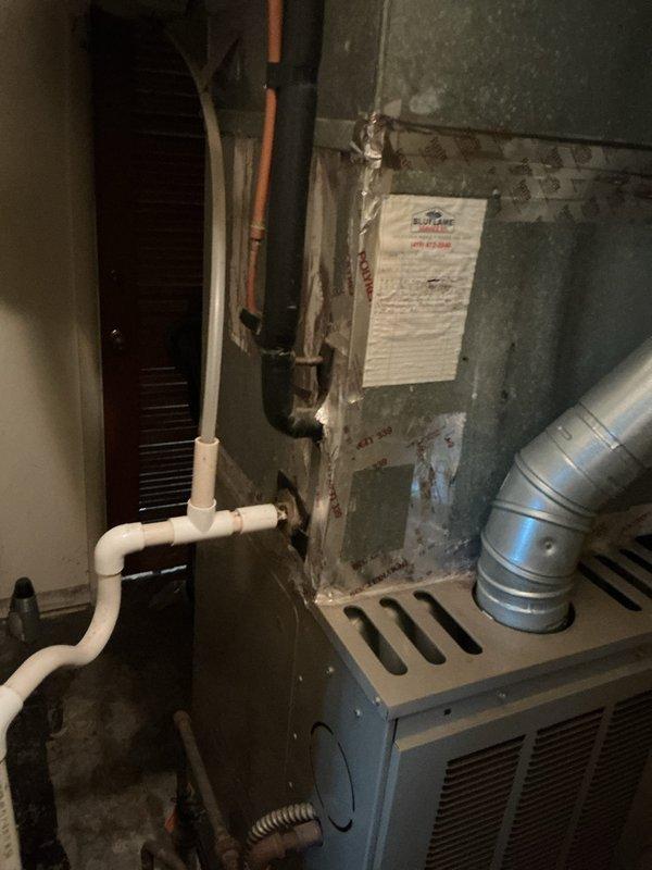 Completed routine cooling maintenance on 20+ year old residential air conditioning system. Performed comprehensive inspection of furnace, air handler, refrigerant lines, condensate drainage system, and ductwork in basement and attic installation areas. Verified proper operation of all mechanical components, checked refrigerant line insulation integrity, and confirmed condensate drain functionality. All equipment operating within normal parameters at time of service.