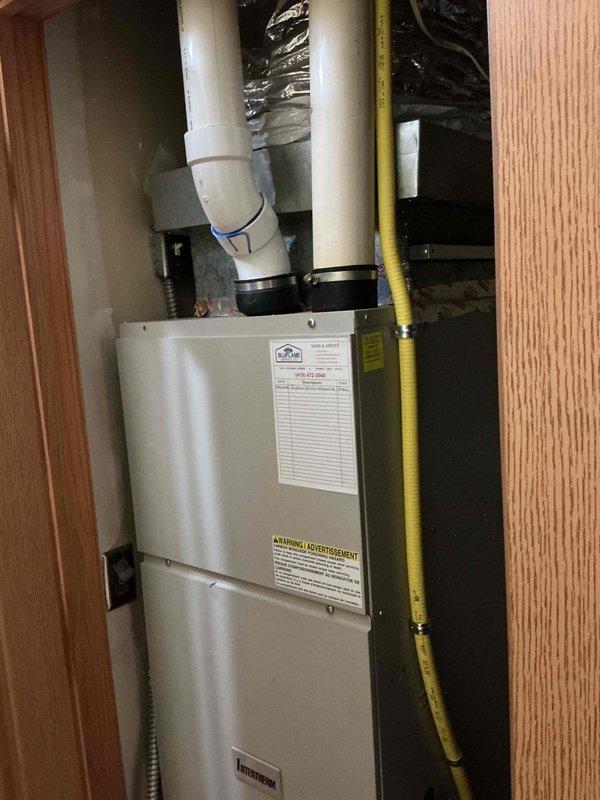 Responded to no cooling call on 16-year-old residential air conditioning system that was not coming on at all. Upon arrival, connected manifold gauges to outdoor condenser unit and performed diagnostic testing to determine root cause of system failure. Evaluated electrical components, refrigerant pressures, and overall system operation. Inspected indoor furnace unit and associated ductwork in attic space, checking for proper airflow and verifying thermostat communication with equipment. Completed necessary repairs to restore cooling function to operational status.