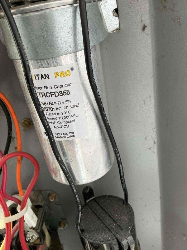 Completed comprehensive air conditioning tune-up on 12-year-old outdoor condensing unit. Performed standard maintenance protocol including inspection of motor run capacitor, electrical connections, and overall system components. All equipment found to be in functional condition with normal wear appropriate for unit age.