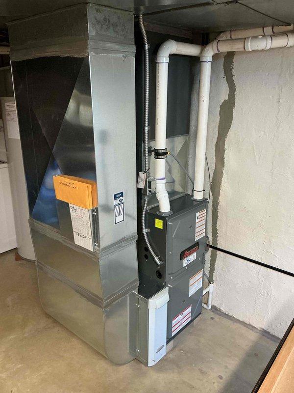 Completed routine maintenance on 9-year-old residential split system air conditioning unit. Performed comprehensive inspection of outdoor condensing unit and indoor air handler, verified proper operation of all components, and documented system condition with photographs for customer records.