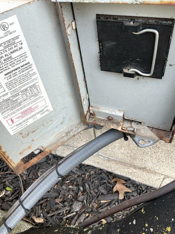 Completed annual AC tune-up on 11-year-old air conditioning system. Performed comprehensive maintenance inspection including checking refrigerant levels, cleaning condenser coils, testing electrical connections, verifying proper airflow, and inspecting outdoor disconnect panel and conduit connections. System operating within normal parameters with no issues identified.