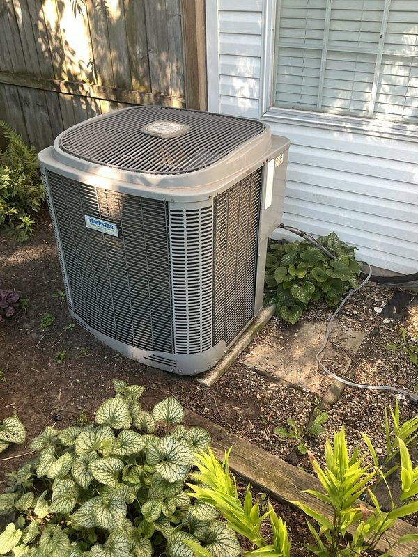 Responded to service call for 5-year-old residential air conditioning system not cooling properly. Upon arrival, performed diagnostic evaluation of outdoor condenser unit and determined cause of insufficient cooling. Completed necessary repairs to restore proper refrigerant flow and system operation, verified adequate airflow through condenser coils, and confirmed unit was producing cold air at appropriate temperature differential before departure.