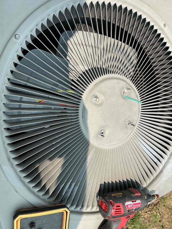 Responded to service call for 18-year-old AC unit that was non-operational following a previous technician visit earlier in the day. Upon arrival, performed diagnostic testing and inspection of outdoor condenser unit. Removed access panel to examine electrical components, wiring connections, and capacitor. Inspected fan assembly and motor connections. Tested electrical continuity and verified proper voltage to unit. Identified and resolved issue preventing unit operation. Restored system to normal cooling operation and verified proper function before departure.