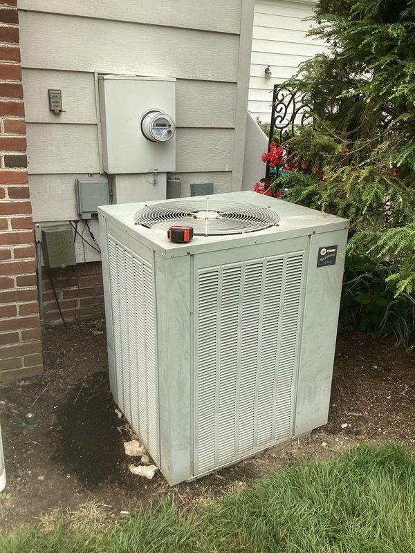 Completed comprehensive estimate for full HVAC system replacement including outdoor condensing unit and indoor Pulse brand furnace. Assessed existing equipment condition, documented current installation configuration with electrical service connections and PVC venting, and provided replacement specifications for both heating and cooling components to restore complete system functionality.