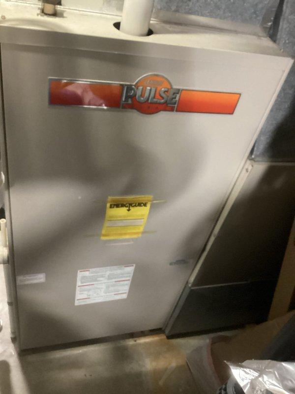 Completed comprehensive estimate for full HVAC system replacement including outdoor condensing unit and indoor Pulse brand furnace. Assessed existing equipment condition, documented current installation configuration with electrical service connections and PVC venting, and provided replacement specifications for both heating and cooling components to restore complete system functionality.