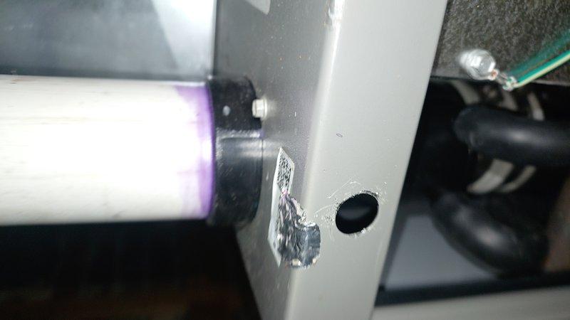 Responded to service call regarding access panel detachment on recently installed HVAC unit. Upon inspection, found panel door repeatedly falling off and previously secured with temporary duct tape, creating safety concern. Properly reinstalled and secured access panel using appropriate fasteners and hardware to ensure safe operation and prevent unauthorized access.