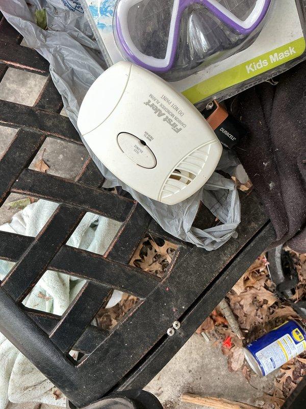 Responded to emergency service call for carbon monoxide alarm activation and strong odor reported in furnace room area. Upon arrival, verified thermostat operation and conducted thorough safety inspection of heating system and surrounding areas. Removed old humidifier unit and debris from furnace room that was contributing to odor concerns. Tested carbon monoxide levels throughout the home and confirmed safe readings after ventilation and removal of problematic items. System found to be operating safely with no gas leaks or combustion issues detected.