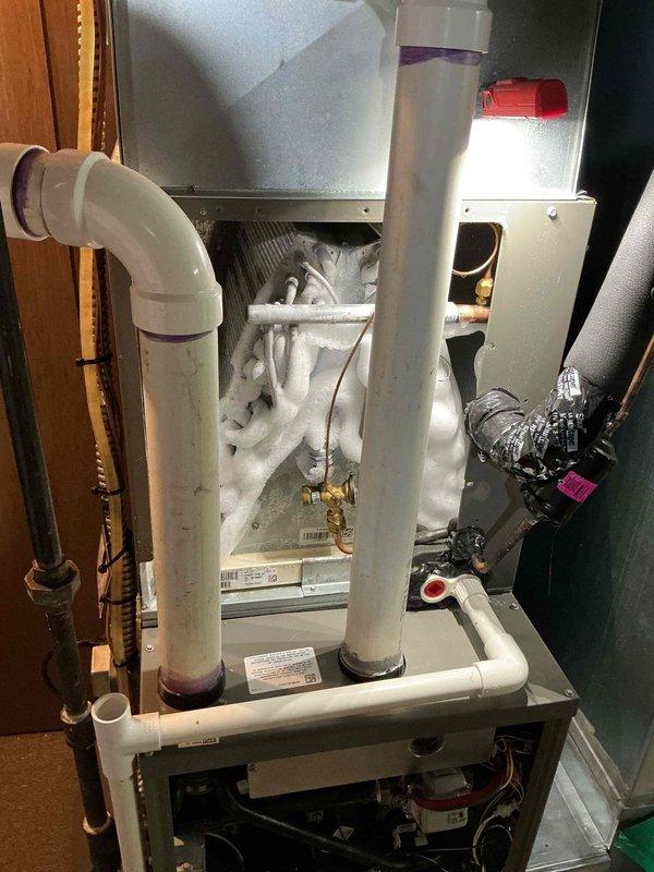 Responded to emergency no-cool call on a one-year-old Lennox HVAC system. Upon inspection, diagnosed and resolved the cooling issue, restoring proper system operation. All components inspected and system returned to normal functionality.