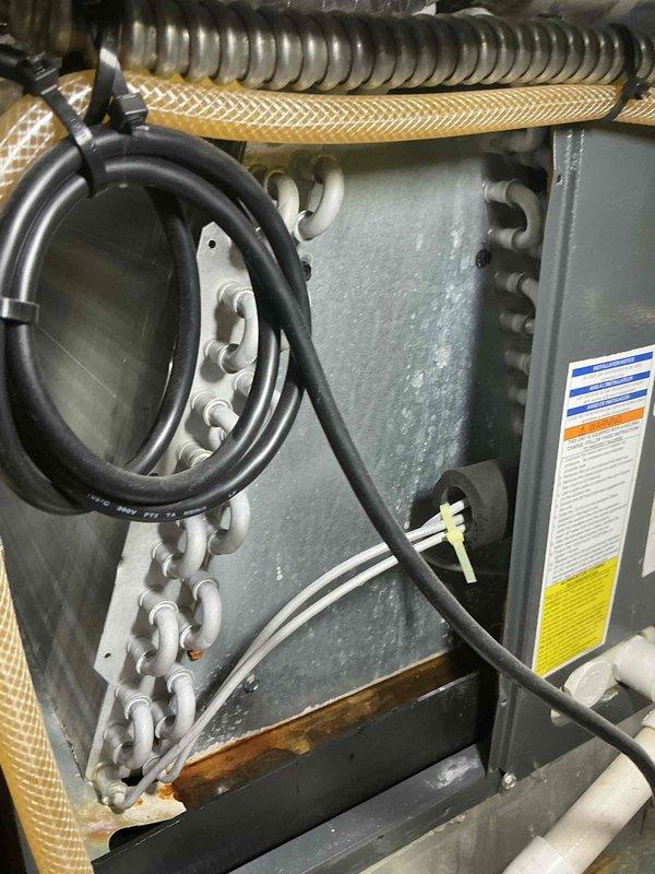Completed routine tune-up maintenance on a 6-year-old ground-level HVAC system. Inspected internal components including evaporator coil, refrigerant lines, condensate drain system, and electrical connections; all components found to be in proper working condition with normal wear for equipment age. System tested and confirmed operating within manufacturer specifications.
