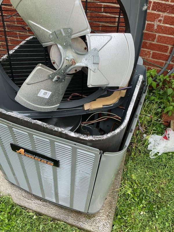 Completed comprehensive tune-up service on residential air conditioning system, including both outdoor condensing unit and indoor air handler. Performed full system inspection, replaced air filter, checked refrigerant lines and electrical connections, verified fan motor operation, and confirmed all components are functioning properly for optimal cooling performance.