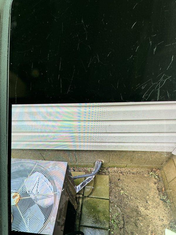 Completed routine maintenance on residential cooling system. Performed standard inspection of outdoor condensing unit, verified proper operation of compressor and fan assembly, and checked refrigerant levels. Unit found in satisfactory working condition with no immediate repairs required.